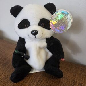 Zongshi Panda China 1999 International Coca Cola beanie  MWMT new